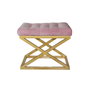 Atelier Del Sofa Puff Dorado y Rosa